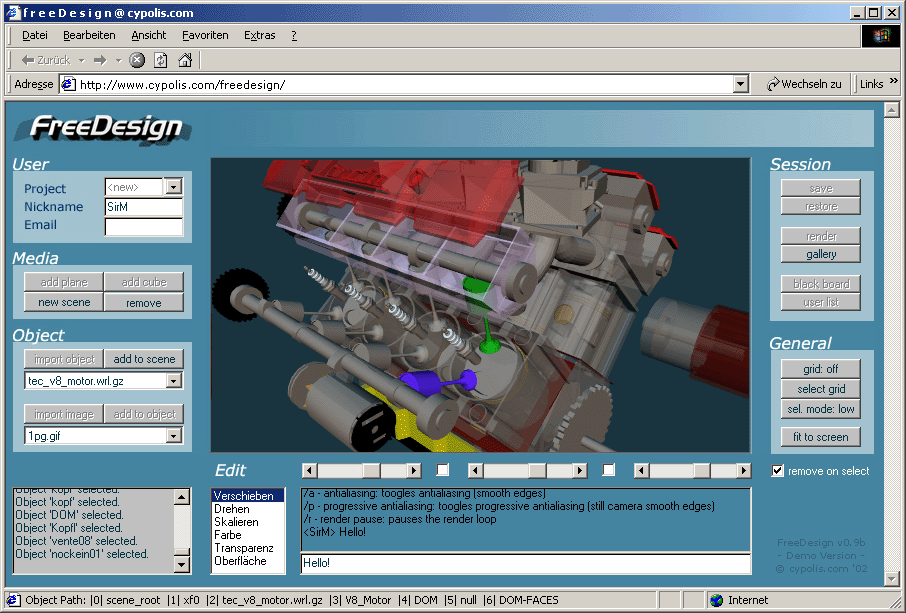 freeDesign - Screenshot